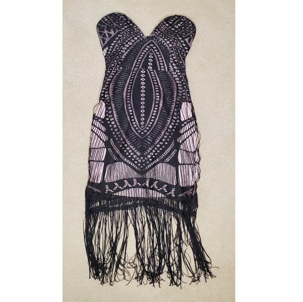 For Love & Strapless Fringe Dress - Picture 1 of 3